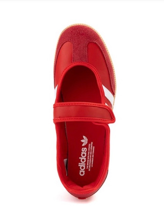 adidas Shoes - adidas Red and White Mary Jane Sneaker